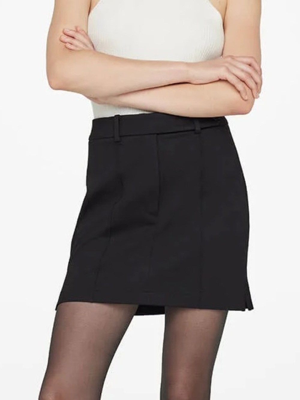 Anine Bing Nikita Mini Skirt In Black